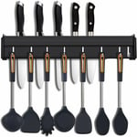 Tigrezy - Porte-Couteaux en Acier Inoxydable,Table Rack Mural Vide Porte-Couteau,pour Les Couteaux Ustensiles de Cuisine,et Outils (40CM)