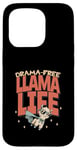 Coque pour iPhone 15 Pro Drama Free Llama Life Present T-shirt humoristique