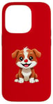 iPhone 14 Pro Red Dog Nose Funny Day 2024 Red Dog Nose Cute Dog for Kids Case