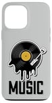 Coque pour iPhone 13 Pro Max Musique Disque Vinyle Tenue Rétro Pour Musiciens Et Concerts