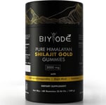 Shilajit Gummies Himalayn Gold Grade Fulvic Acid Ashwaghanda 60 Per Pack