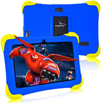 EagleSoar Tablette Enfants Android 12 Tablette Enfants avec WiFi, Tablette 7 Pouces, Quad Core 2Go+32Go, Double Caméra, Bluetooth, Contrôle Parental,Tablette pour Enfant avec Kid-Proof Étui,Bleu foncé