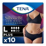 TENA Lady Silhouette Pants Normal Black Large - 6 Packs of 10 Incontinence Pants