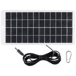 Tlily - Panneau solaire 5W 12V panneaux de polysilicium chargeur de batterie solaire extérieur panneau solaire portable avec port dc pour batterie