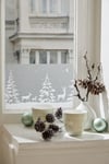 XMAS CHRISTMAS WINTER FOREST WINDOW GLASS DECO BORDER STATIC FILM 20 x 150cm