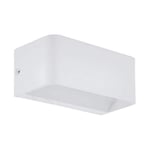 Eglo Applique Murale Led Sania 4-1 Ampoule - Moderne - Minimalisme - Applique Murale en Aluminium - Pour Salon, Couloir - Blanc - Longueur : 20 cm