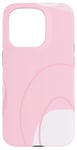 Coque pour iPhone 15 Pro Art minimaliste de couleur neutre rose clair