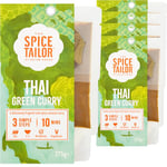 The Spice Tailor - Asian Curry Sauce Meal Kit, Thai Green Curry, Pack of 5, Vegetarian