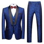 Costume Homme 3 Pièces Mariage Business Slim Fit Smoking Simple Poitrine À Un Bouton Men Suits Pour Fête Confort Elégant Blazer Veste Et Pantalon Gilet Xhm337