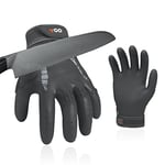 Vgo... NGG X1 1paire de gants de travail sans couture, gants de sécurité, gants de mécanicien，HPPE Anti-cut Liner, EN388 niveau C, ANSI niveau A3