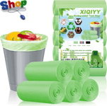 Small  Bin  Liners  5  Liter  Biodegradable  Garbage  Bags  120  Count  Green  K