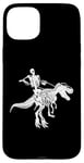 Coque pour iPhone 15 Plus Squelette Riding T-Rex Cute Dino Lovers