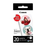 Canon Zink Sirkelformet Selvklebende Fotopapir 20 ark