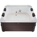 Spa semi-rigide 6 places marron - MAKEMO - 120 jets - L160 x l160 x H65 cm