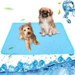 SHINROAD Pet Cooling Mat,Portable Reversible Foldable Dog Self Cooling Mat, Comfortable Cushion Puppy Washable Cool Dissipation Ice Mat Pad in Hot Summer Indoors Outdoors L