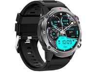 Trevi T-FIT 510 A Smart Watch avec Fonction Appel sans Fil, Grand écran 1,43" AMOLED, Montre Intelligente pour contrôle d'activité Physique et état du Bien-être, Moniteur de Sommeil, étanche IP68,