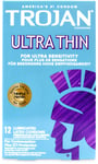 Trojan Ultra Thin Condoms 12 Pack