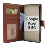 New Standcase Wallet Google Pixel 8 5G (Brun)