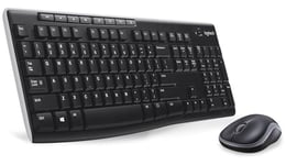 Logitech MK270 Combo Clavier et Souris Sans Fil pour Windows, Clavier Allemand QWERTZ - Noir