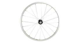 Roue vtt 20  av ecrou axe plein jante argent mach1 m110  moyeu alu 28t