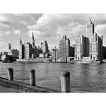 Artery8 Gottscho New York City Shoreline East River 1931 Unframed Wall Art Print Poster Home Decor Premium