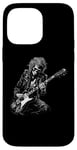 Coque pour iPhone 14 Pro Max Skeleton Guitar Guy Rock And Roll Band Rock On