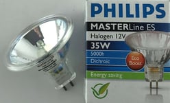 Philips Master Line ES ECO Boost 12V 35W Dichroic 35 Watt = 50 Watt 8º spot AB15