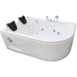 Baignoire Balnèo blanc 170 X 115 cm pour 2 personnes 15 jets – Tulip