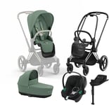 Cybex Priam Duovagn inkl. Aton B2 &  Bas, Leaf Green/Chrome Black