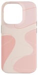 Coque pour iPhone 14 Pro Forme géométrique minimaliste de couleur neutre rose clair