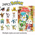 2024 Adventskalender Julkalender Blind Box 24-Dagar Nedräkningskalender Blind Box Pokémon B