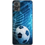 Motorola Moto E22i Transparent Mobilskal Fotboll