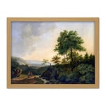 Artery8 Francois Roos View In The Harz Mountains Painting Artwork Framed Wall Art Print 18X24 Inch