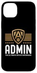 Coque pour iPhone 14 Plus Admin Le Super-Héros du Bureau Ultime Administrateur Admin