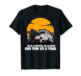 USA Tow Truck Driver, Truck Driver Yellow Line, Tow Truck T-Shirt