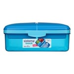 Sistema Slimline Quaddie Lunchbox 1.5 L Sistema Lunch Drikkeflasker og matbokser Matbokser plastikk Hjem & Fritid