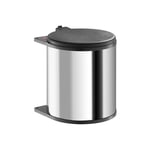 Poubelle de cuisine encastrable sous évier 15L Hailo Big-Box Coloris - Inox