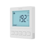 Hama Thermostat Chauffage par Sol WiFi connecté (écran LCD, encastré, Commande par Application/vocale Via Amazon Alexa, l’Assistant Google ou Apple Siri), Blanc