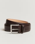 Crockett & Jones Belt 3,5 cm Dark Brown Grained Calf