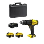 Perceuse à Percussion STANLEY FatMax SFMCD711M2K (2 x 4,0 Ah + Chargeur + Coffret)