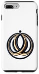 Coque pour iPhone 7 Plus/8 Plus Design abstrait bleu marine et doré