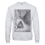 Sweat Shirt Homme Le Lion Et Le Moucheron Fable Lafontaine Gustave Dore Gravure