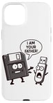 Coque pour iPhone 15 Plus Disquette vers clé USB 90s 00s Ordinateur Drôle Geek Joke