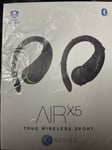 Gen Tek AIR X5 Bluetooth Earphones Water Resistant True Wireless Sport X5 Series