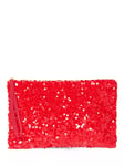 Part Two Denia Sequin Pouch Clutch Bag, Salsa