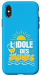 Coque pour iPhone X/XS L'idole des Jaunes Humour Fleur d'Anis Apéro Pastaga