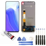 VITRE + LCD POUR Xiaomi Mi 10T 5G 6.67" M2007J3SY GRIS SILVER + OUTILS + COLLE