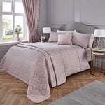 Dreams & Drapes - Lavender Duvet Cover Sets - Double Bedding Size (200 x 200cm) - Purple Jacquard Floral Duvet - Vintage Duvet Cover in Pink Lilac - Luxury Bedding - Hawthorne Collection