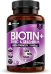 Biotin Hair Growth Vitamins 12,000mcg 180 D-Biotin 180 count (Pack of 1) 