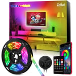 Zethot TV LED Backlight, LED Strip Lights 11.5ft（3.5M）for 40-65in TV Bluetooth Control Sync to Music, USB Bias Lighting TV LED Lights Kit with Remote, USB Powered.